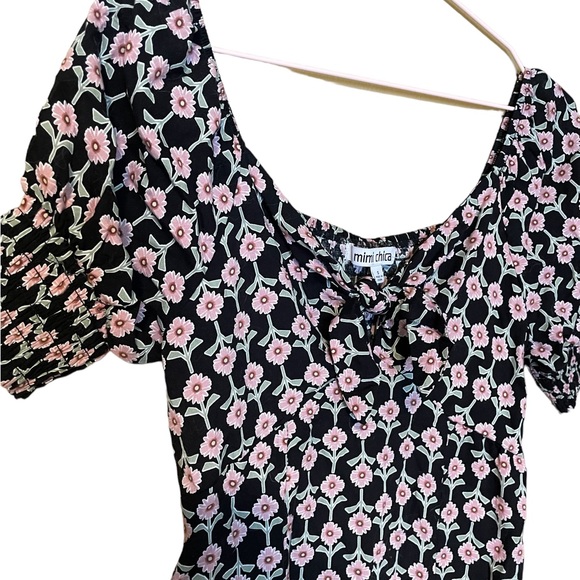 MIDI floral 90s summer dress with pockets - Picture 3 of 6